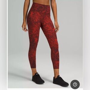 Lululemon Athletica Red Leggings for Active Comfort